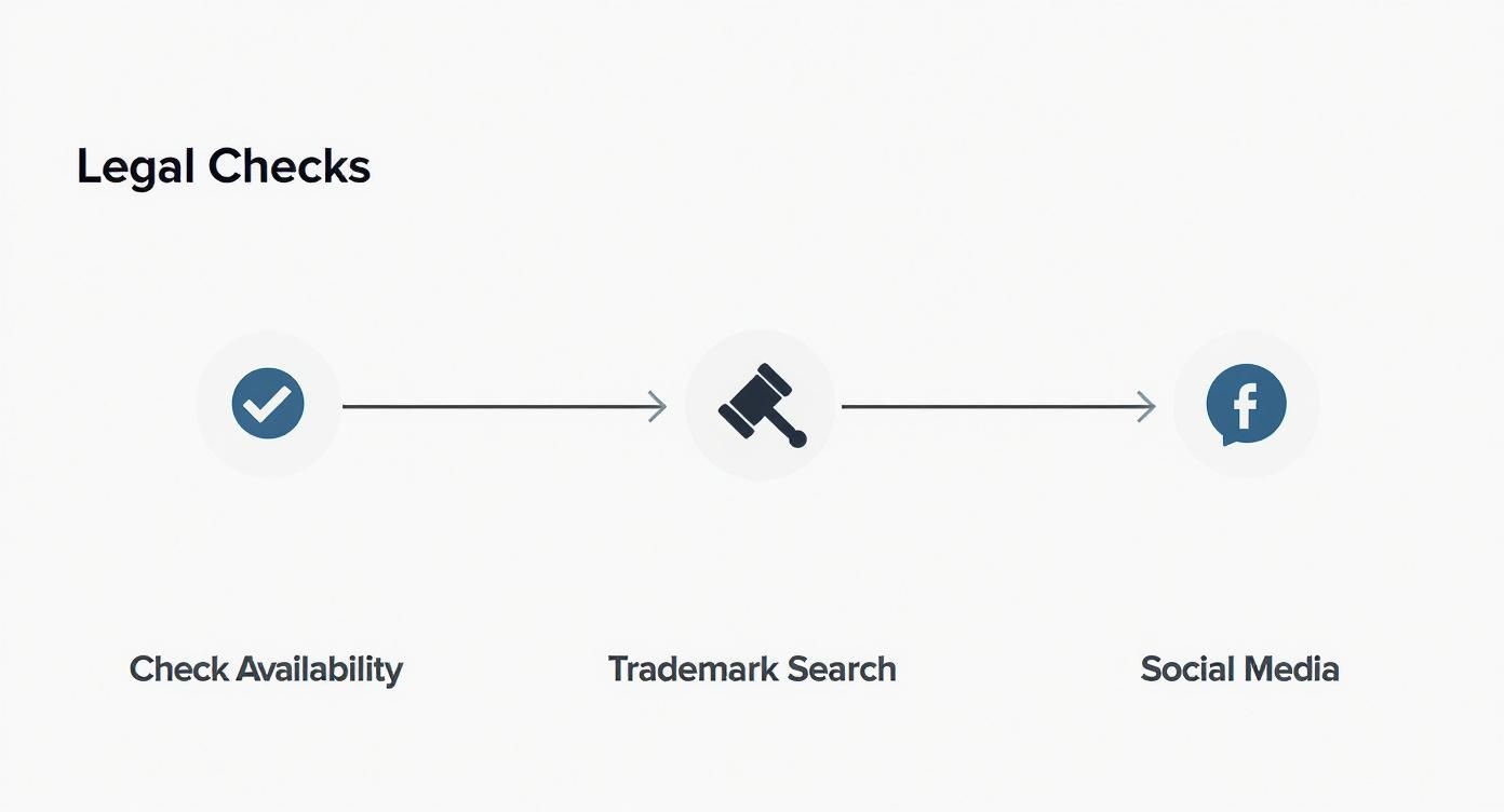 Infographic about choosing a domain name