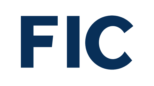 Logo FIC letras mayusculas en azul oscuro