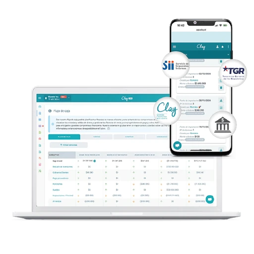 Software contable y financiero para empresas en Chile. Conecta bancos, TGR y Clay para automatizar tu contabilidad.