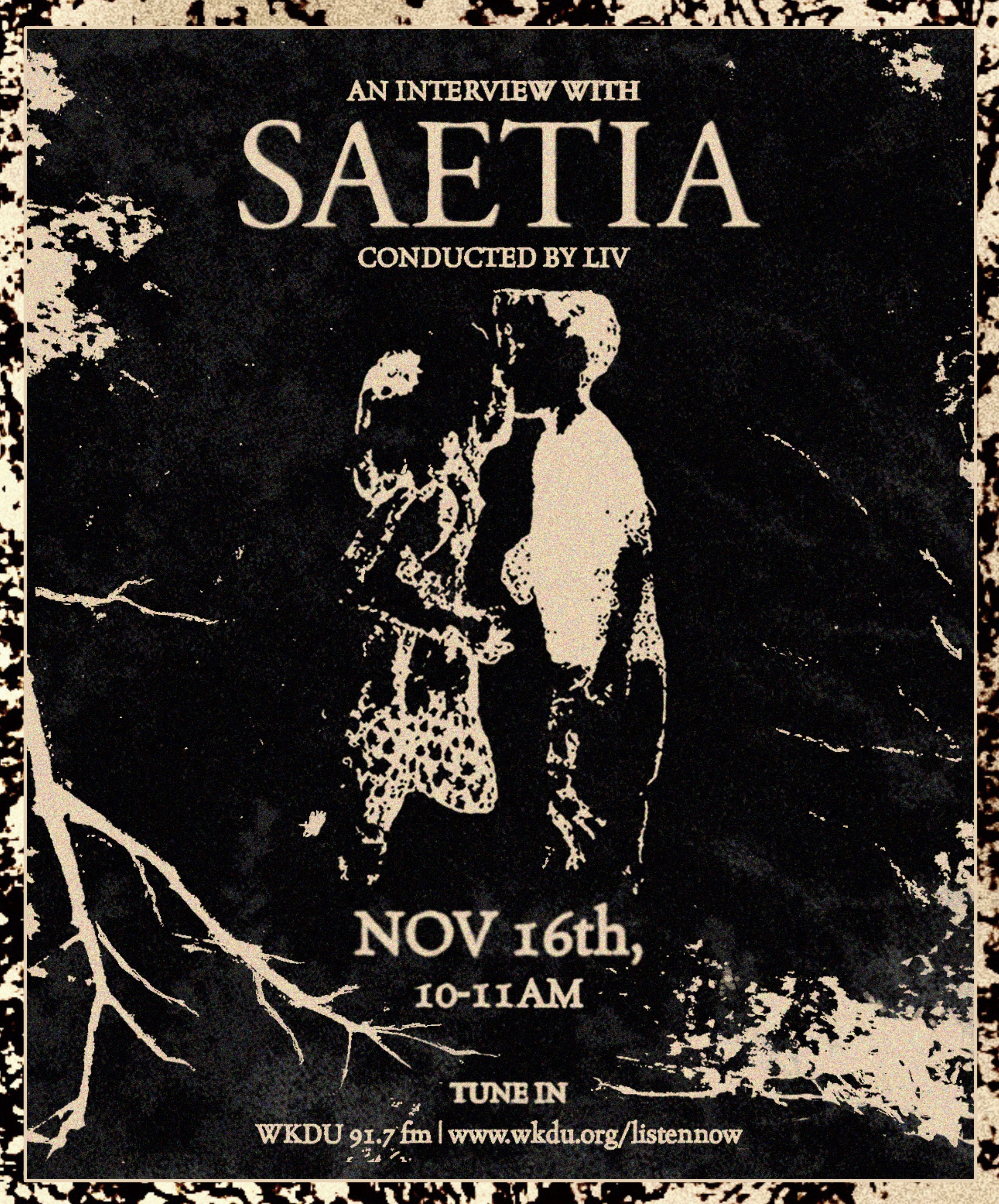 SAETIA LIVE IN STUDIO. ADOBE PHOTOSHOP AND ILLUSTRATOR. FALL 2024. 