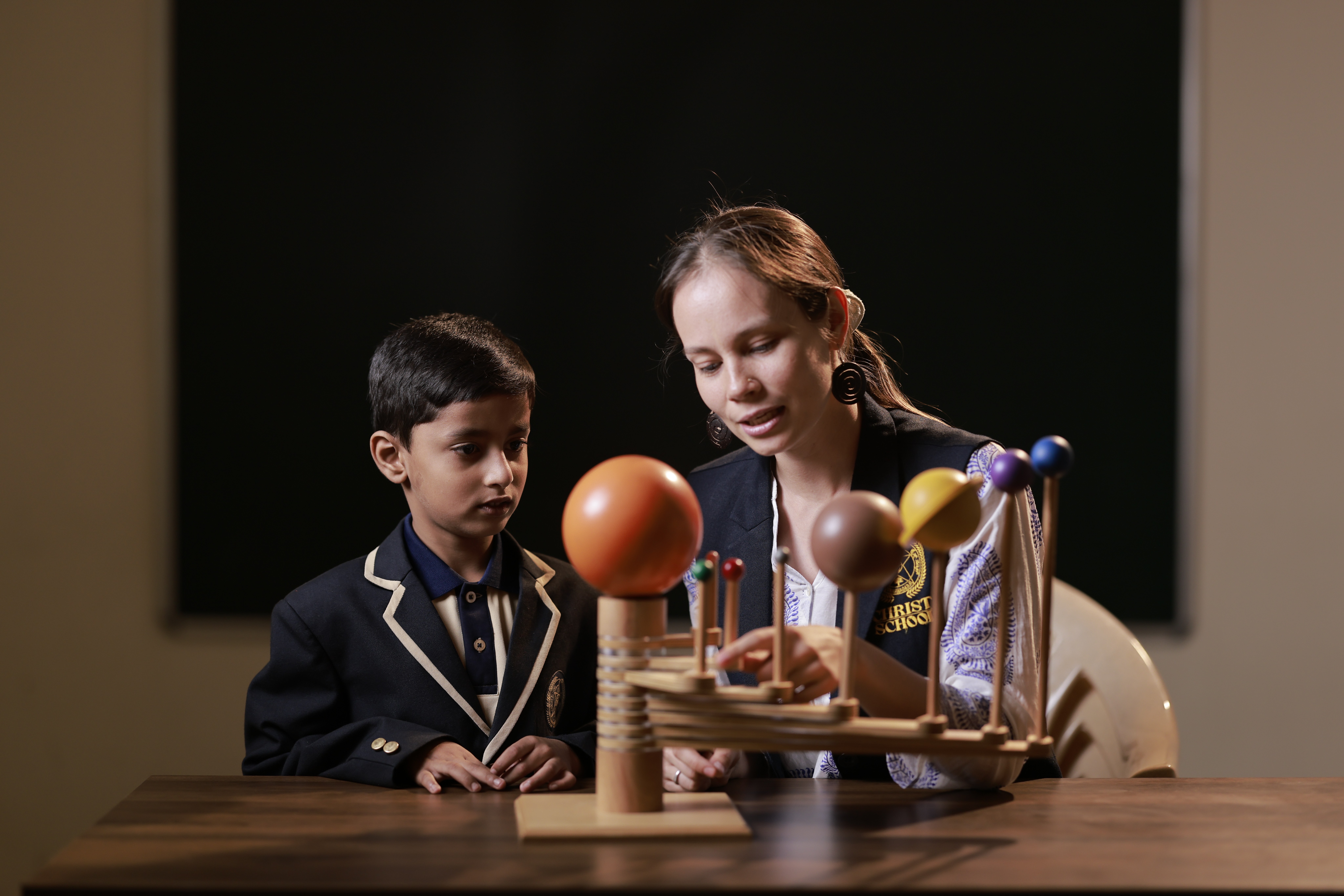 Veeru Placing Blocks