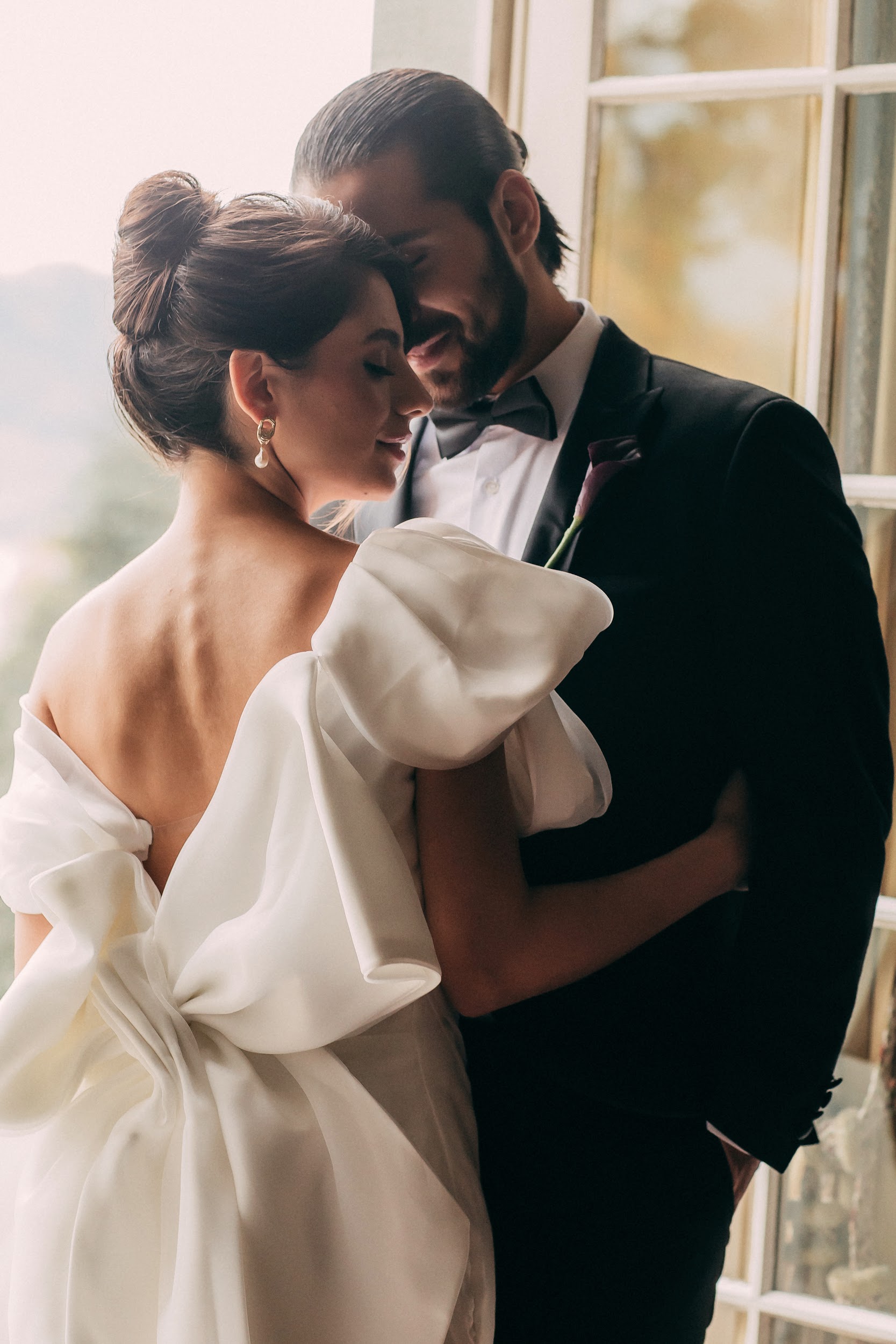 beautiful married couple outdoor