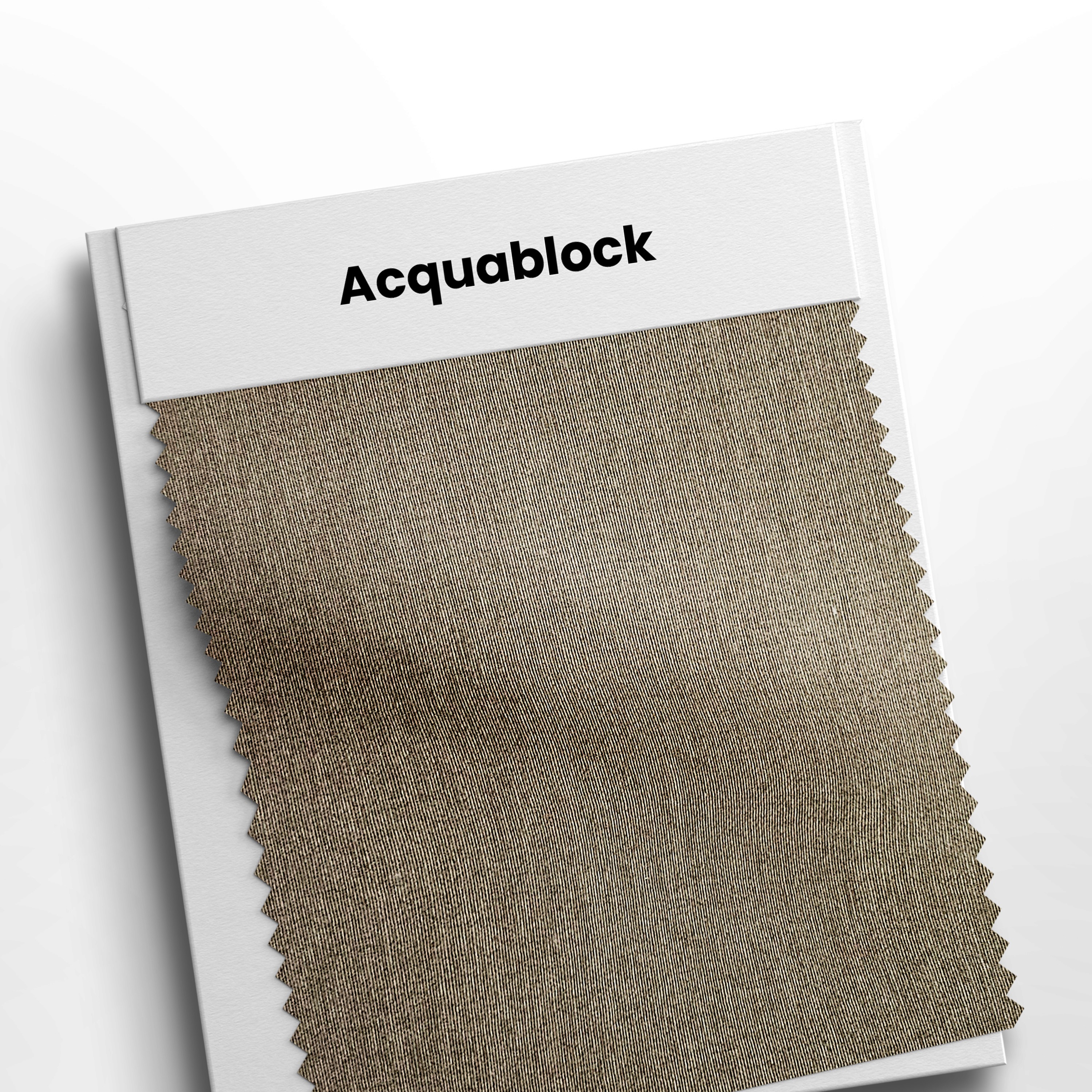 mostruário com tecido acquablock