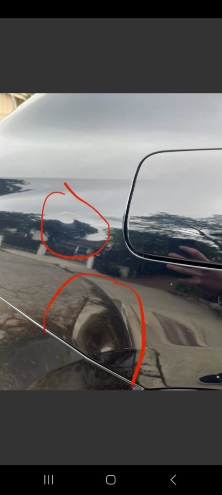 BMW X4 quarter panel dents