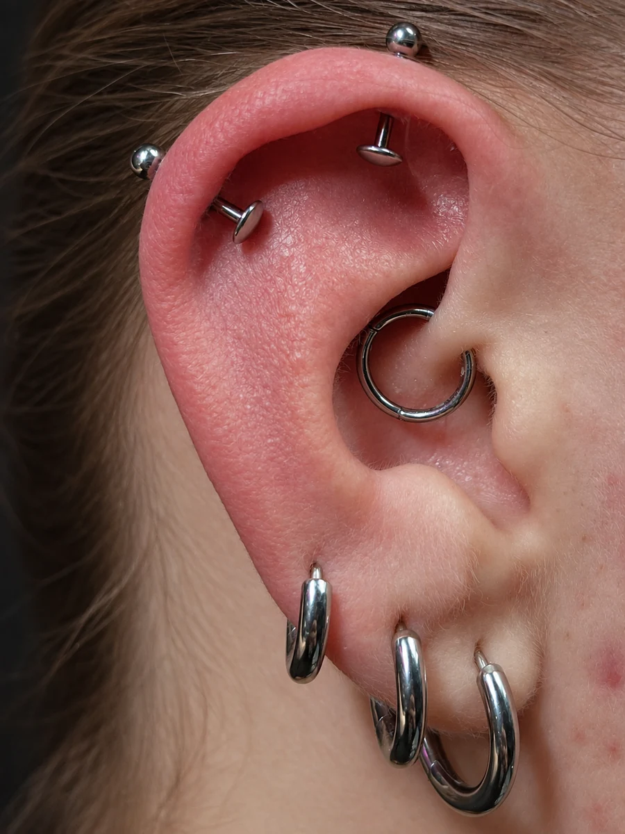 Piercing work at Golden Hands
