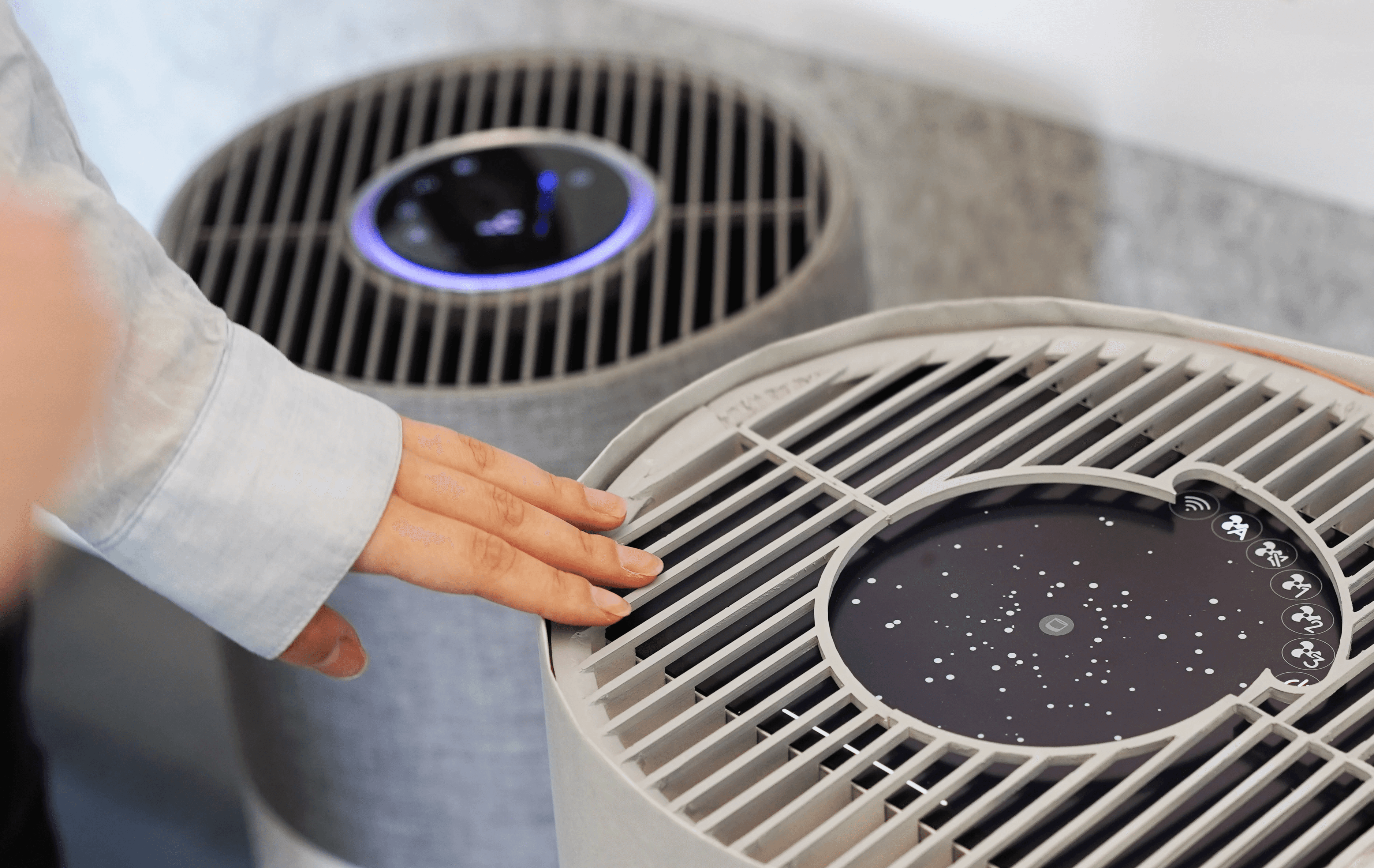 Tablet showing Bloomy UI