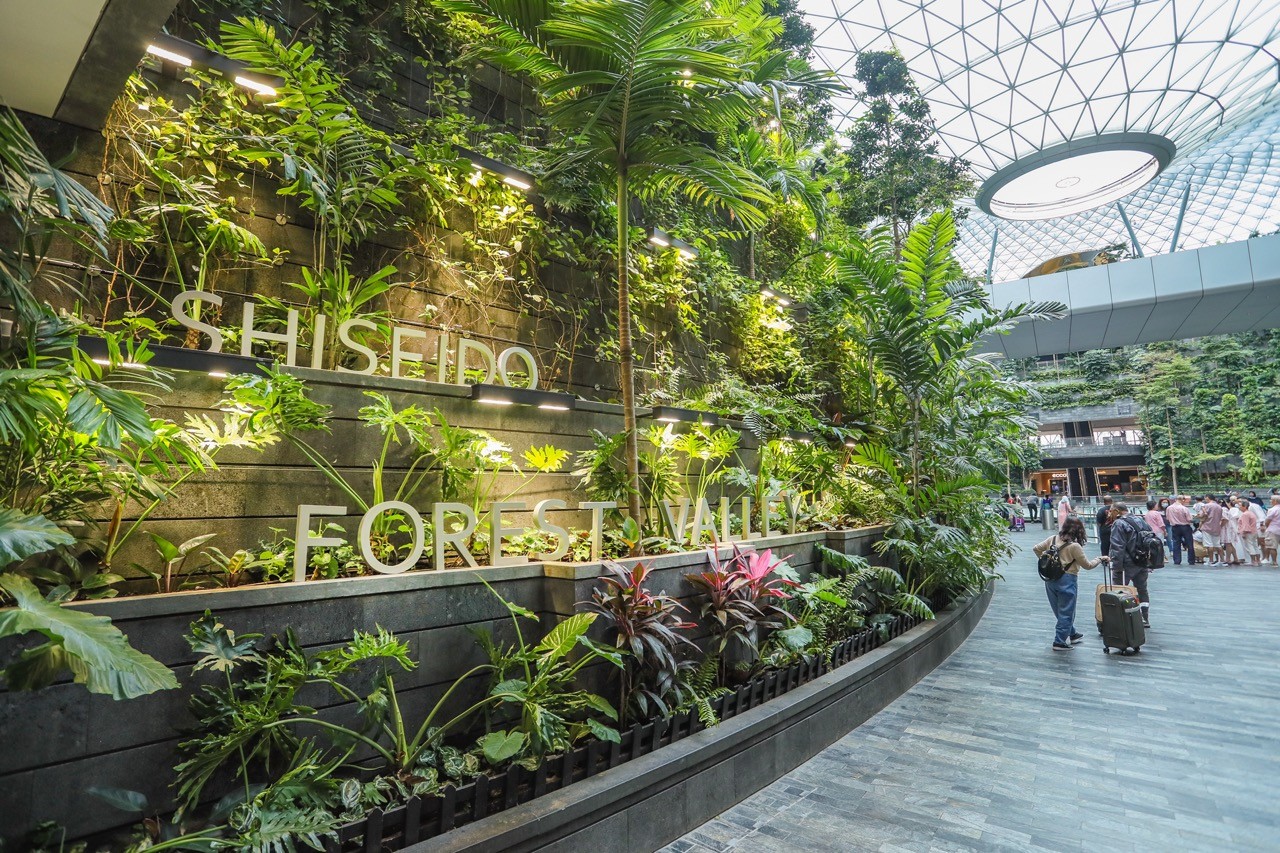 Shiseido Forest Valley at Jewel Changi Airport