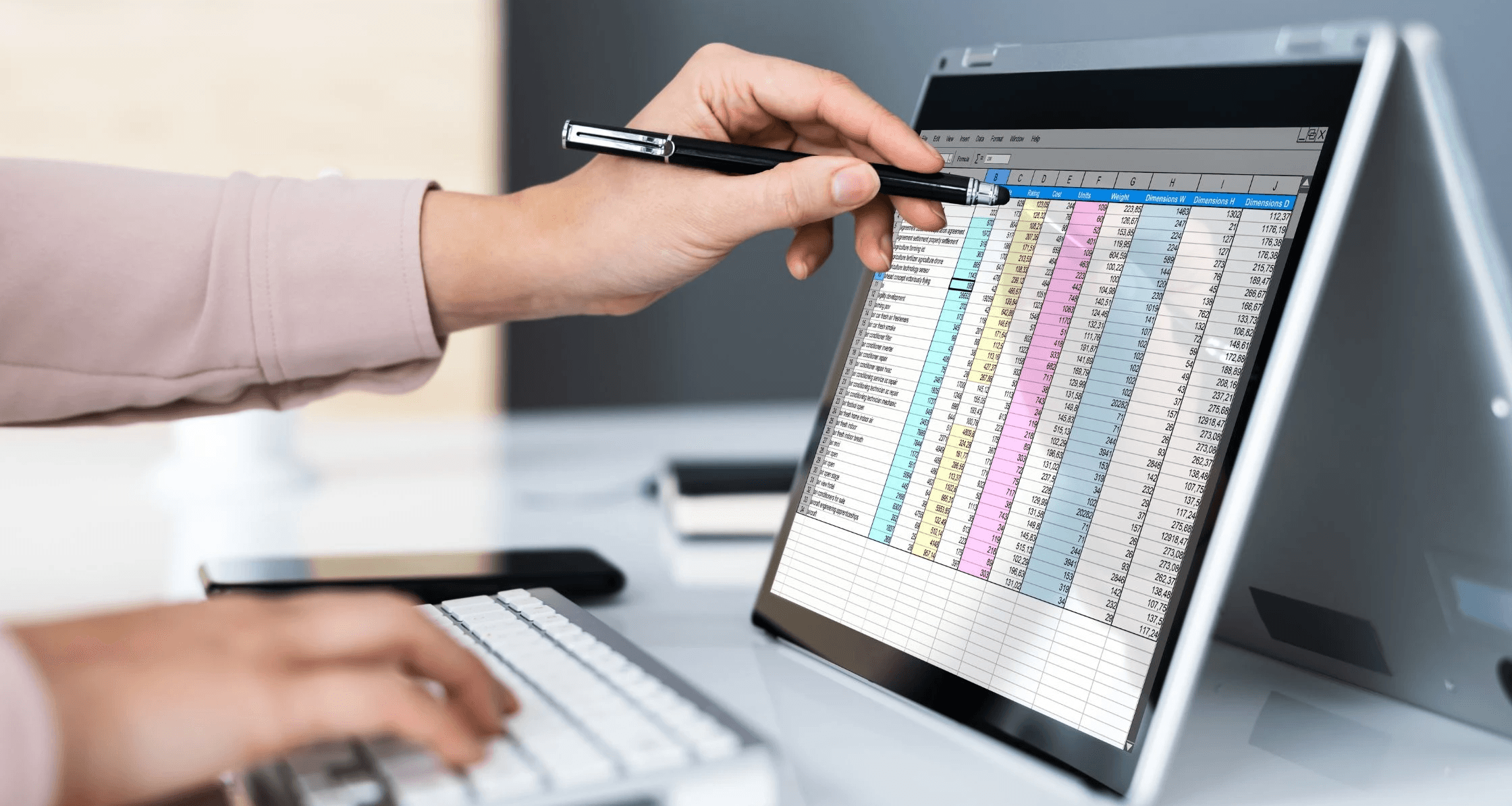 Man analyzing data on laptop screen - Google Sheets Pull Data From Another Tab Based on Criteria