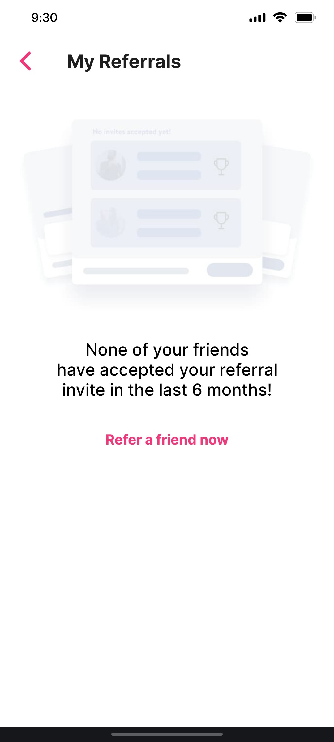Cult.fit App My Referrals Screen