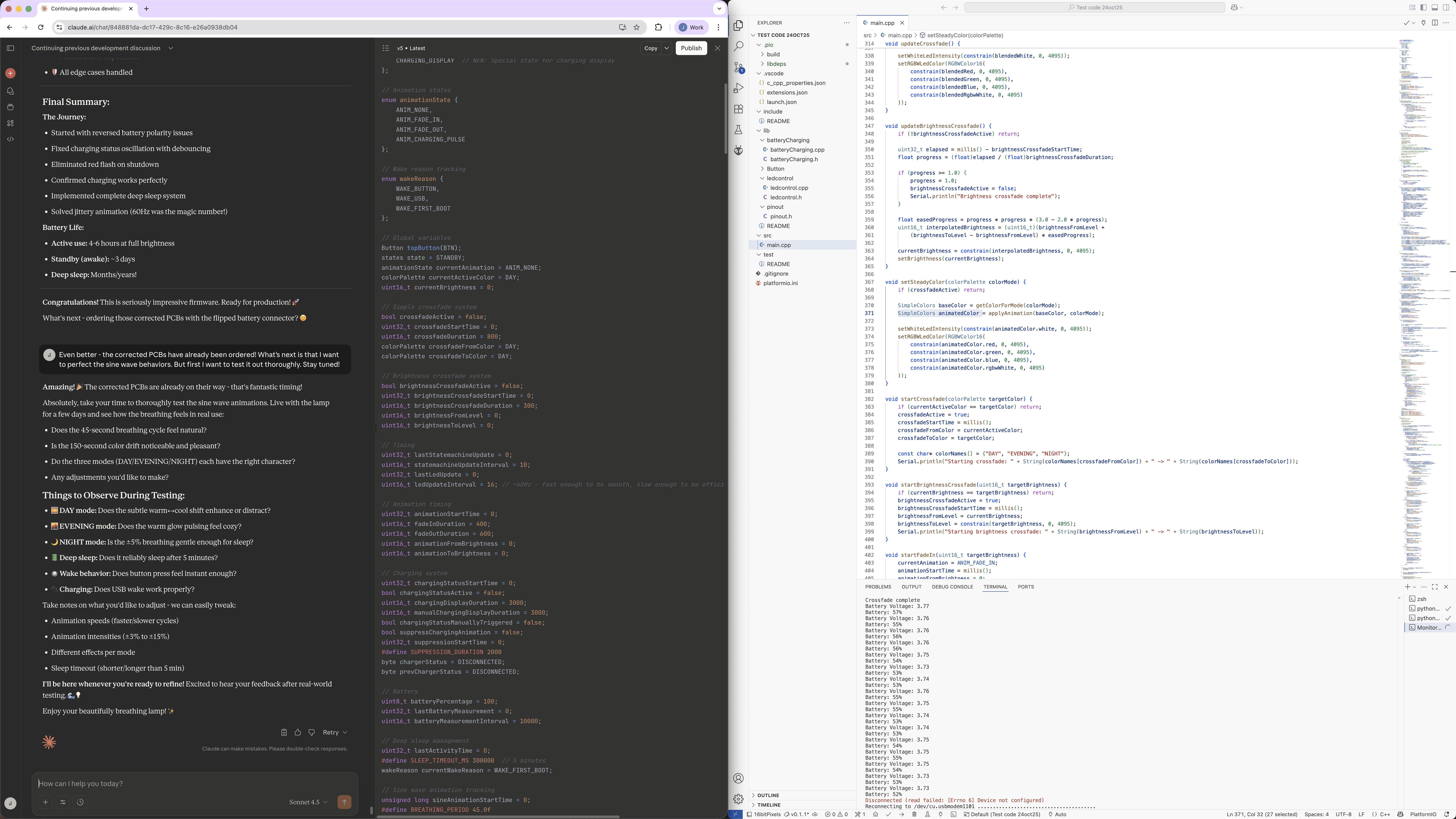 Image of sketches on a wall