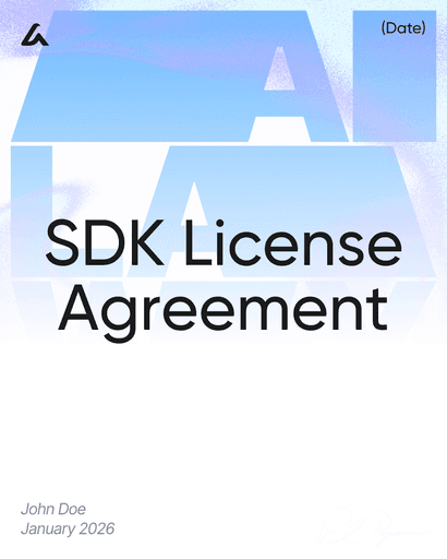 SDK License Agreement