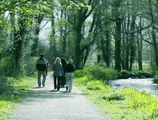 Family walking by a river | Lorrin Lodge | Rathnew Co Wicklow