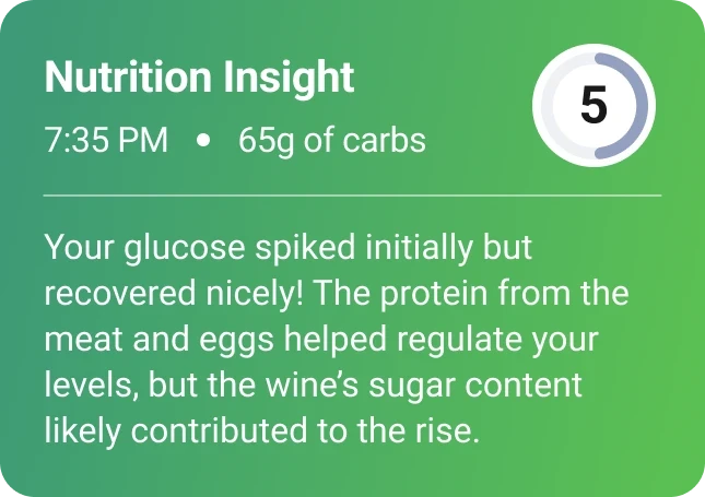 GlucoSense carb counter