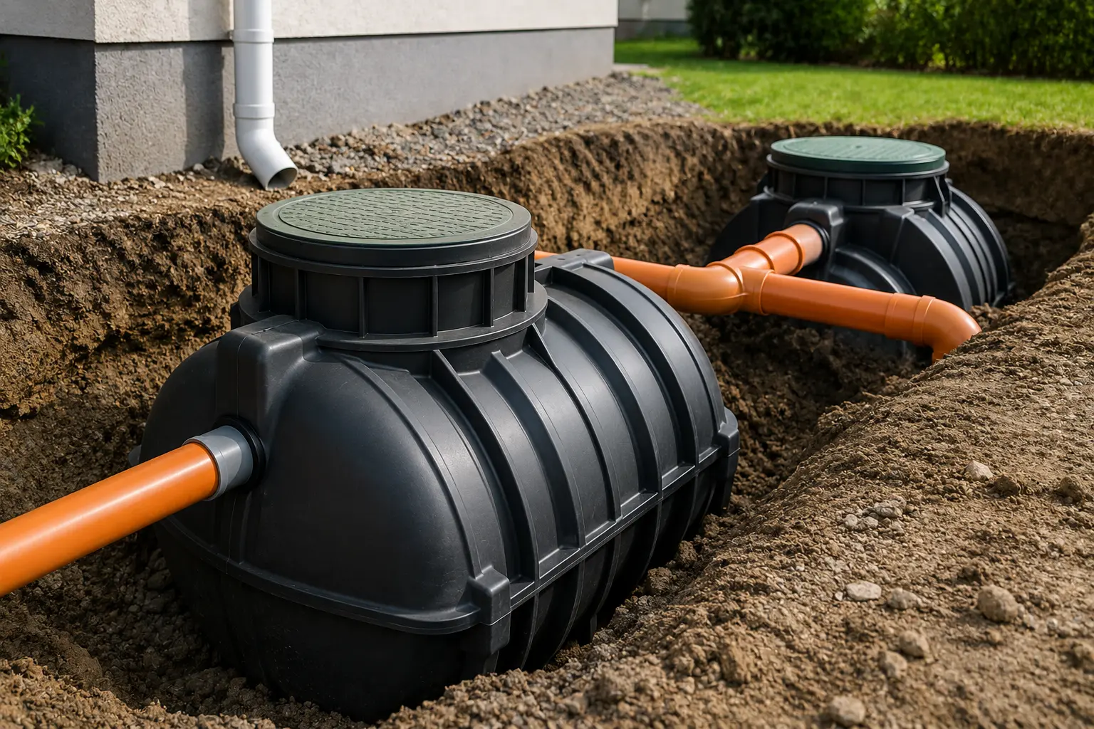 Travaux d’assainissement à Évian-les-Bains avec Sanitherm