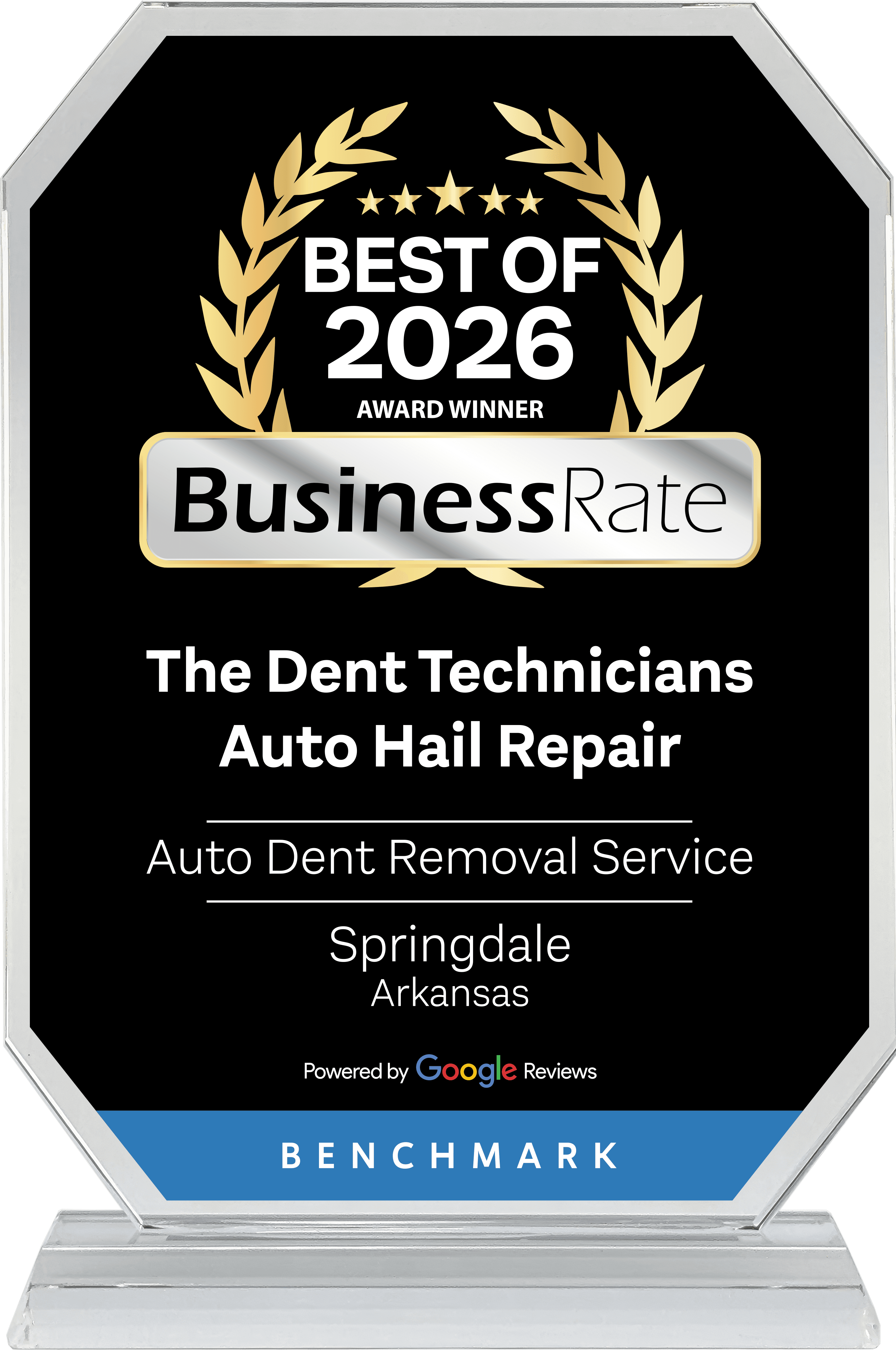 Business Rate The Dent Technicians Auto Hail repair 2026 Winner