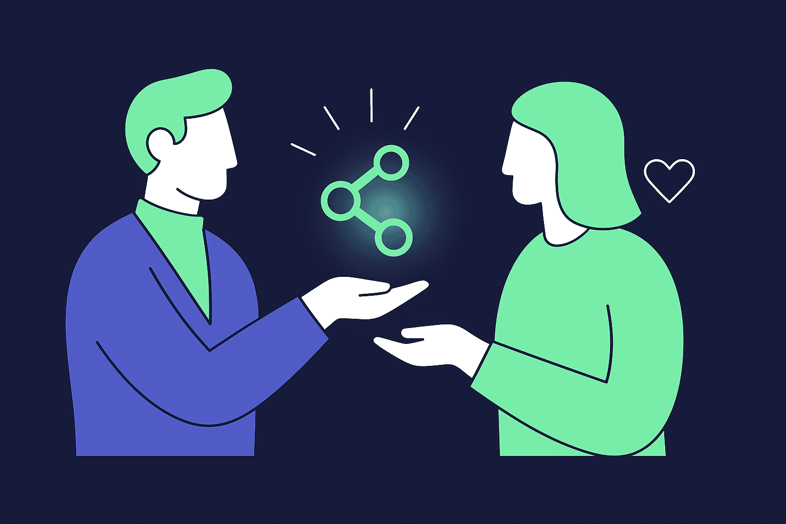 trusted connection between two people