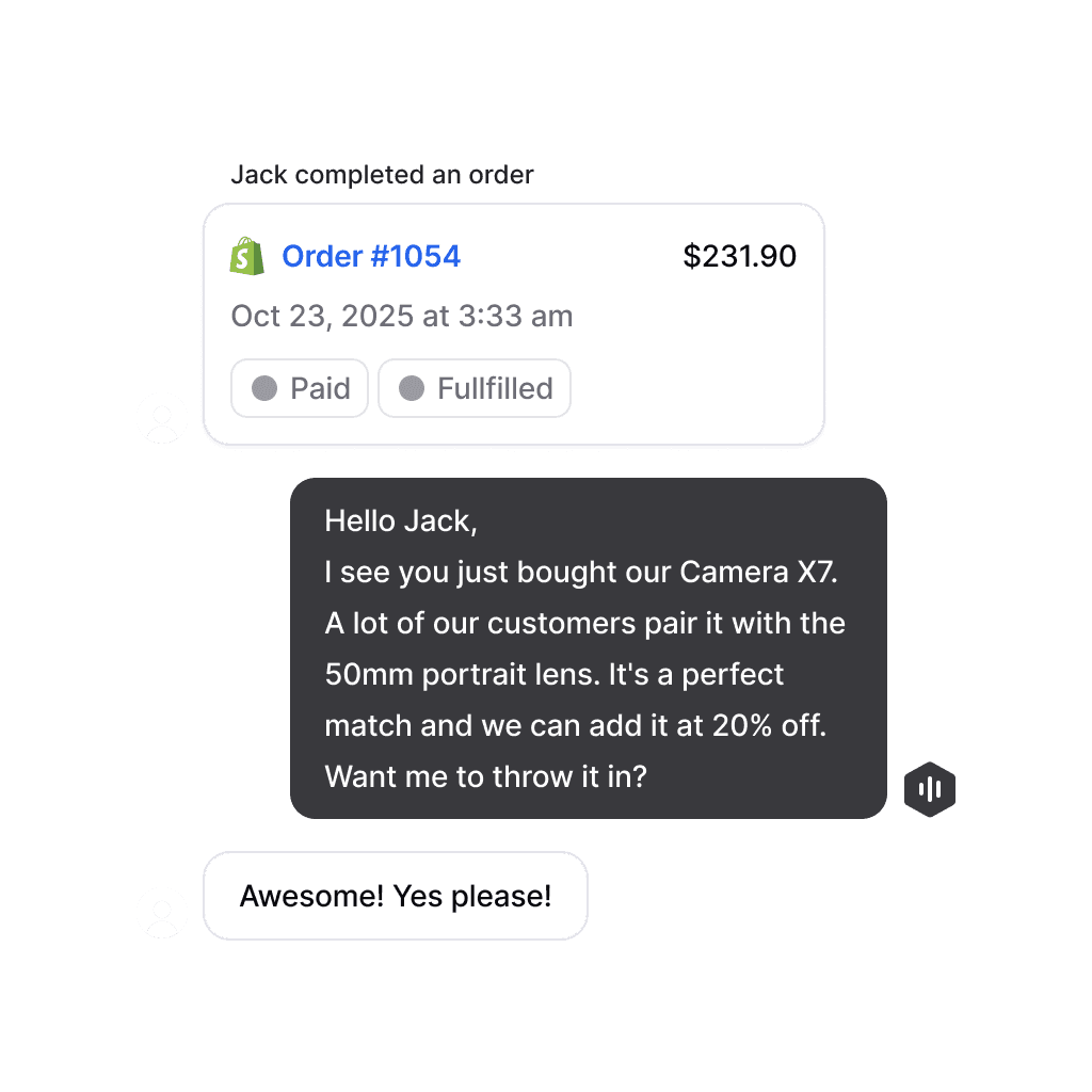 Post-purchase upsell and cross-sell