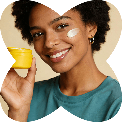 a model showcasing a product