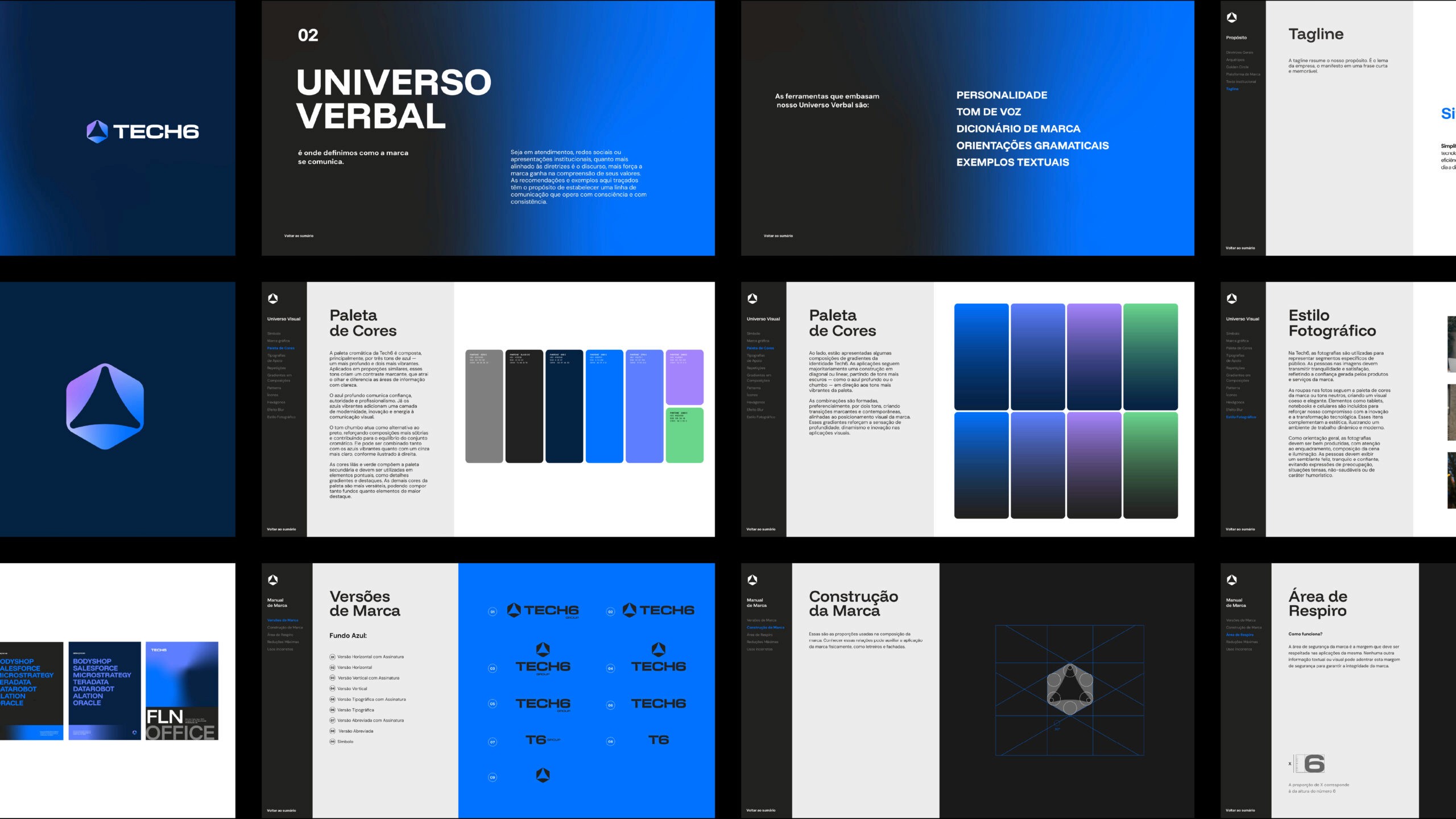 Brandbook desenvolvido para o novo redesign da Tech6.