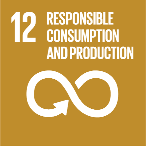 Icon representing Goal 12 of the UN Sustainable Development Goals: Responsible Consumption and Production.