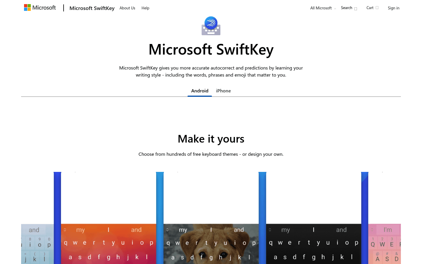 SwiftKey Voice Typing product screenshot