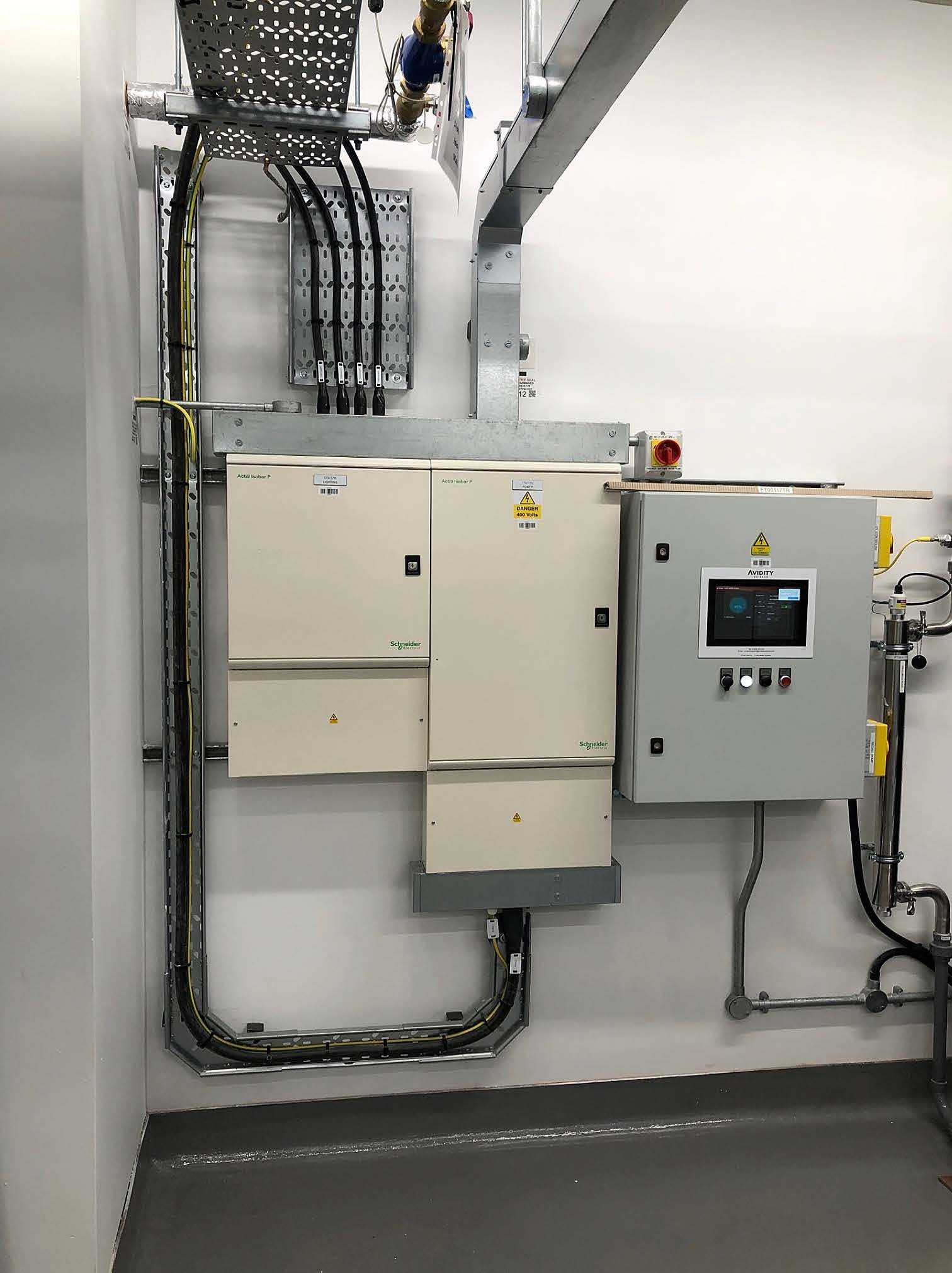 A commercial electrical installation completed by DPH