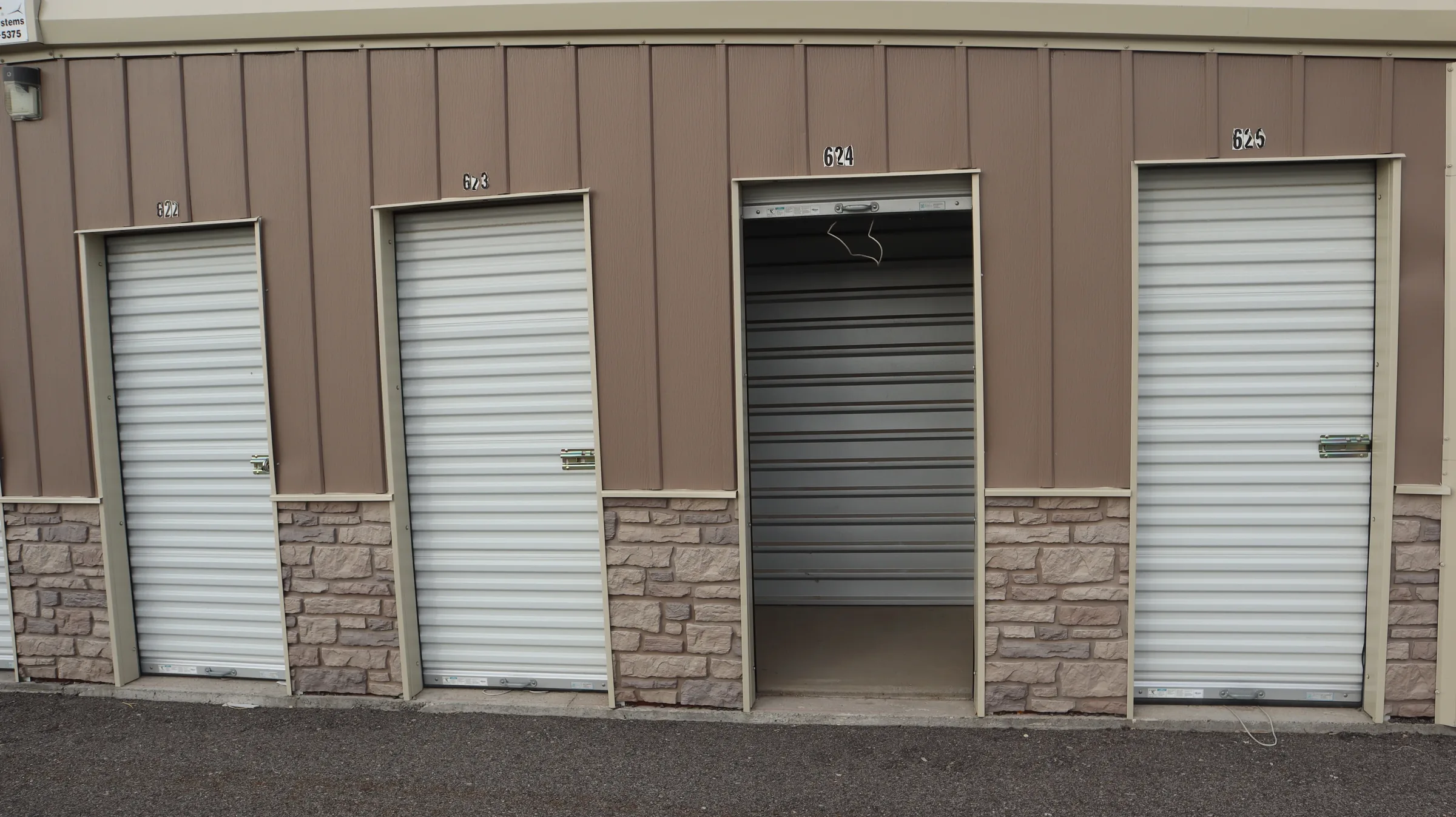 Exterior of storage units at Alpine Storage in Rexburg