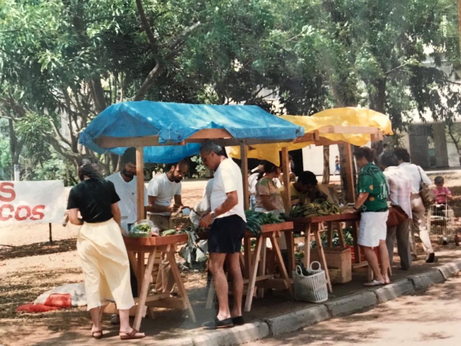 Foto da antiga barraca da Malunga