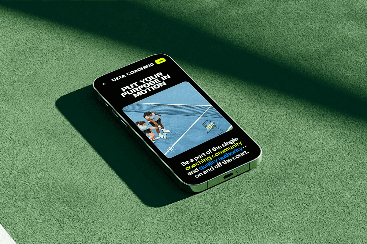 USTA mobile view