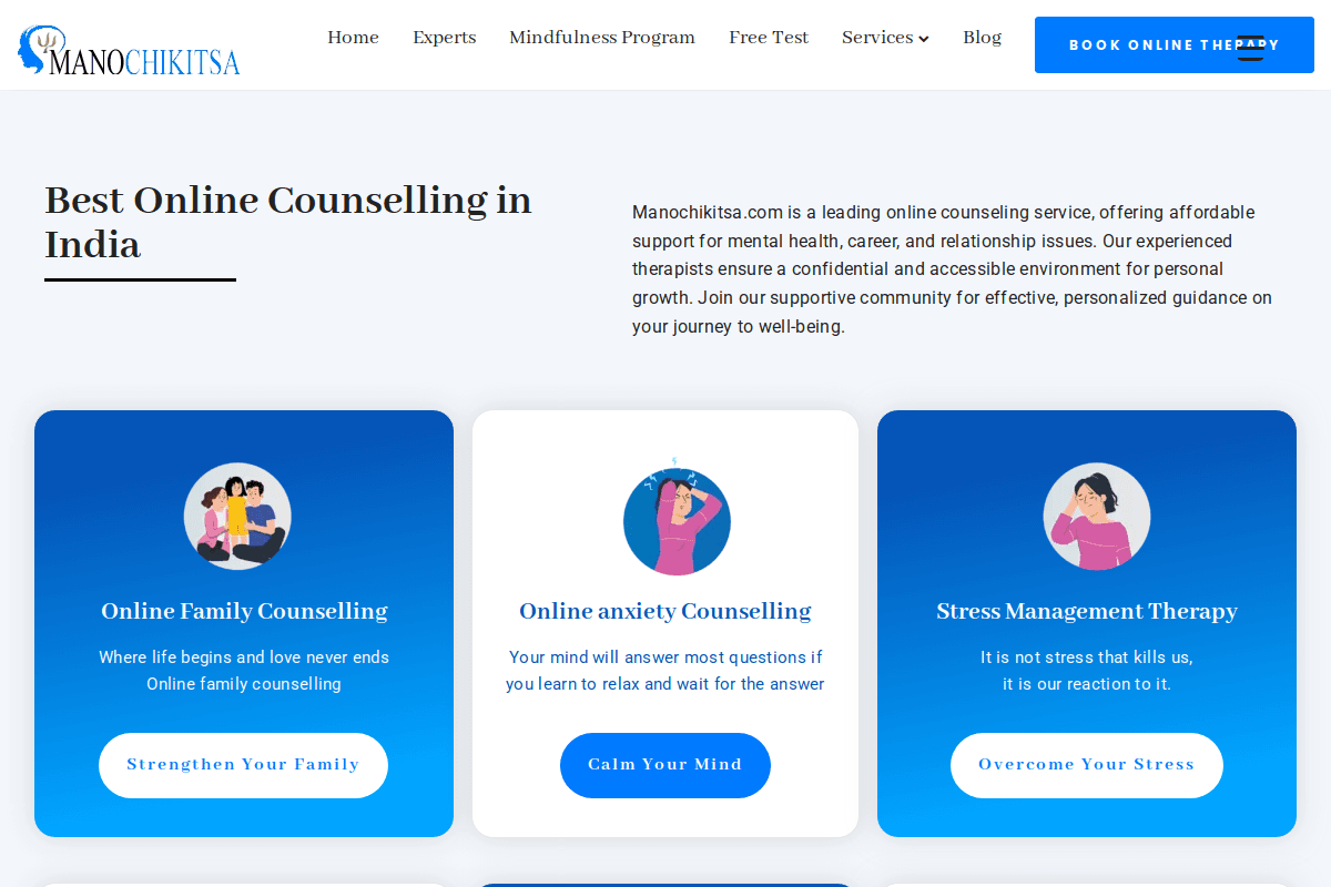 Manochikitsa Website Interface