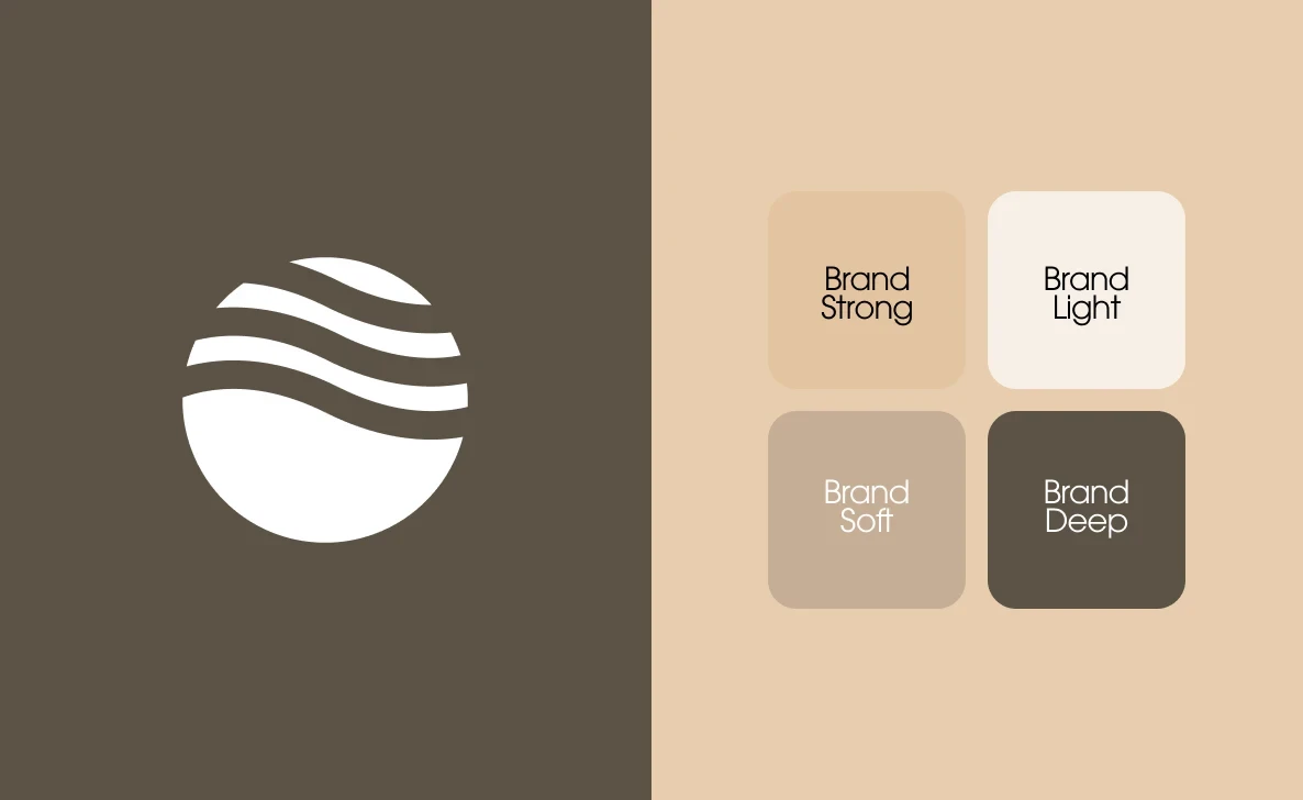 Abstract shapes, warm palette