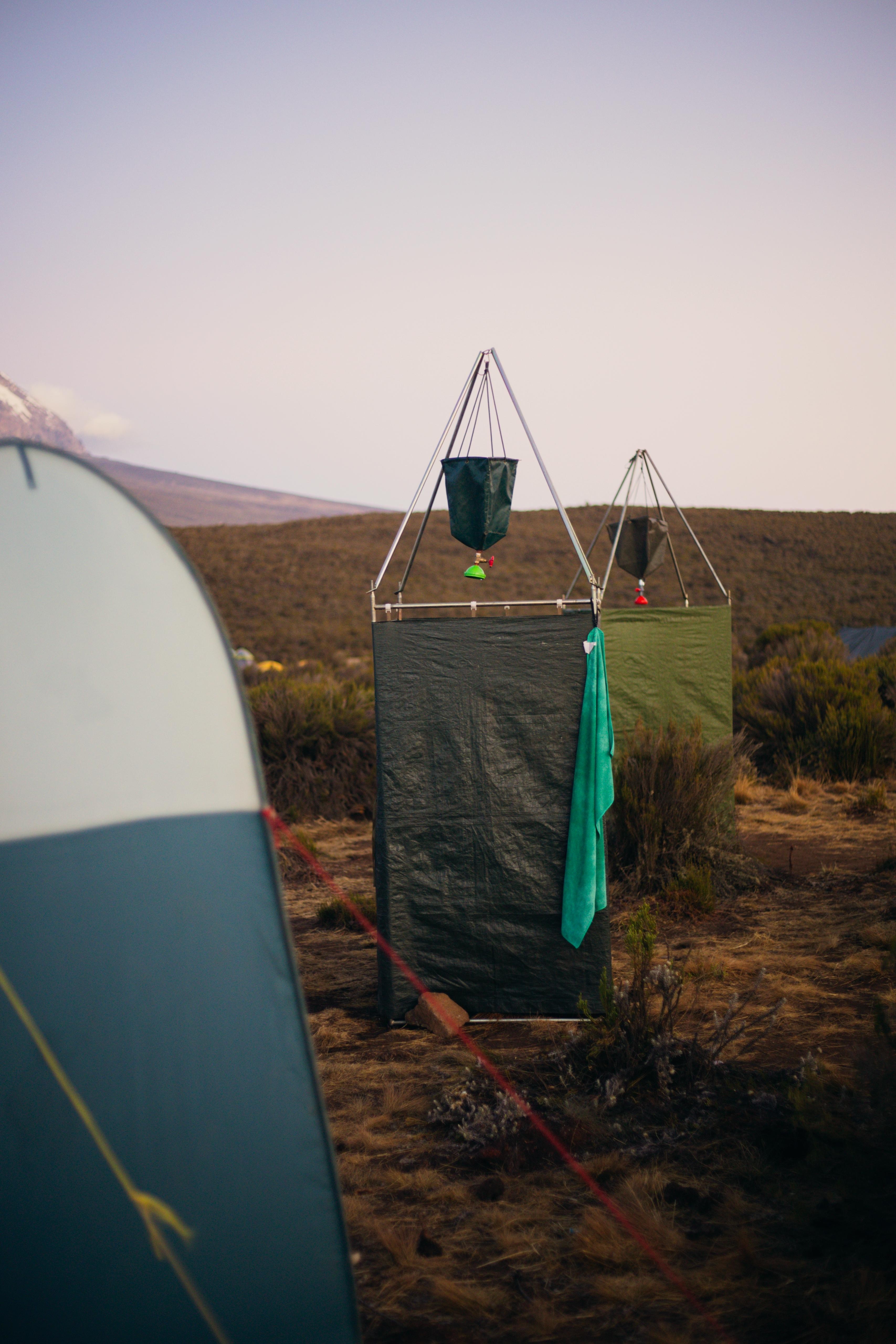 Legend shower on Kilimanjaro