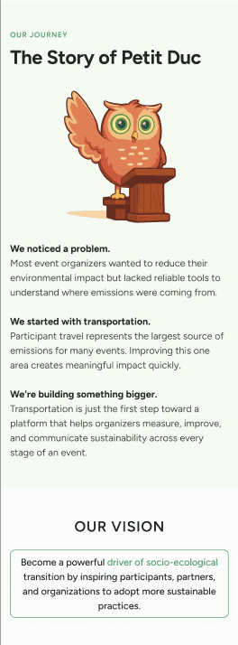 Case study interface screenshot