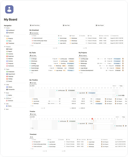 Notion Intranet Business Management Template