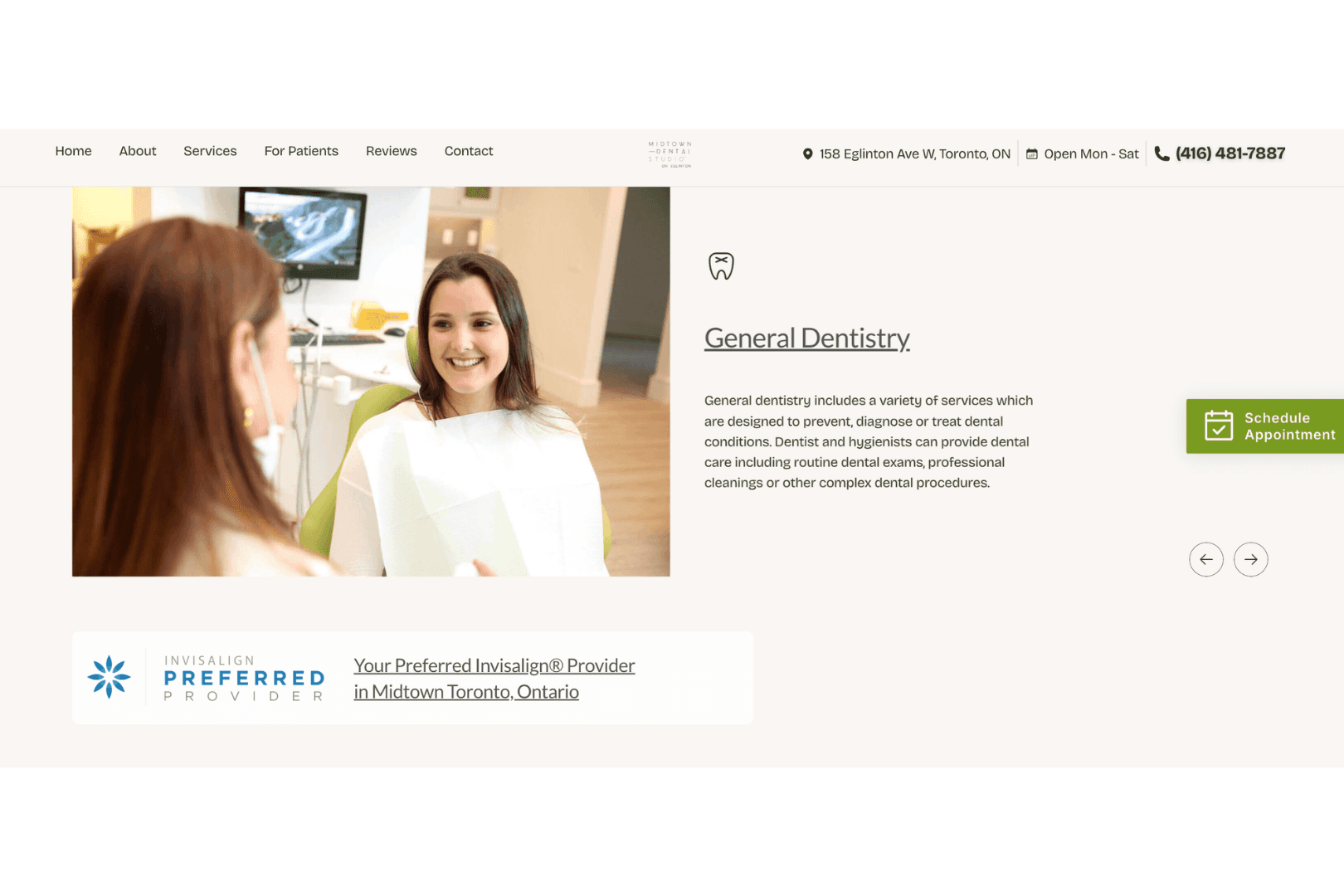 Midtown Dental Studio on Eglinton General Dentistry