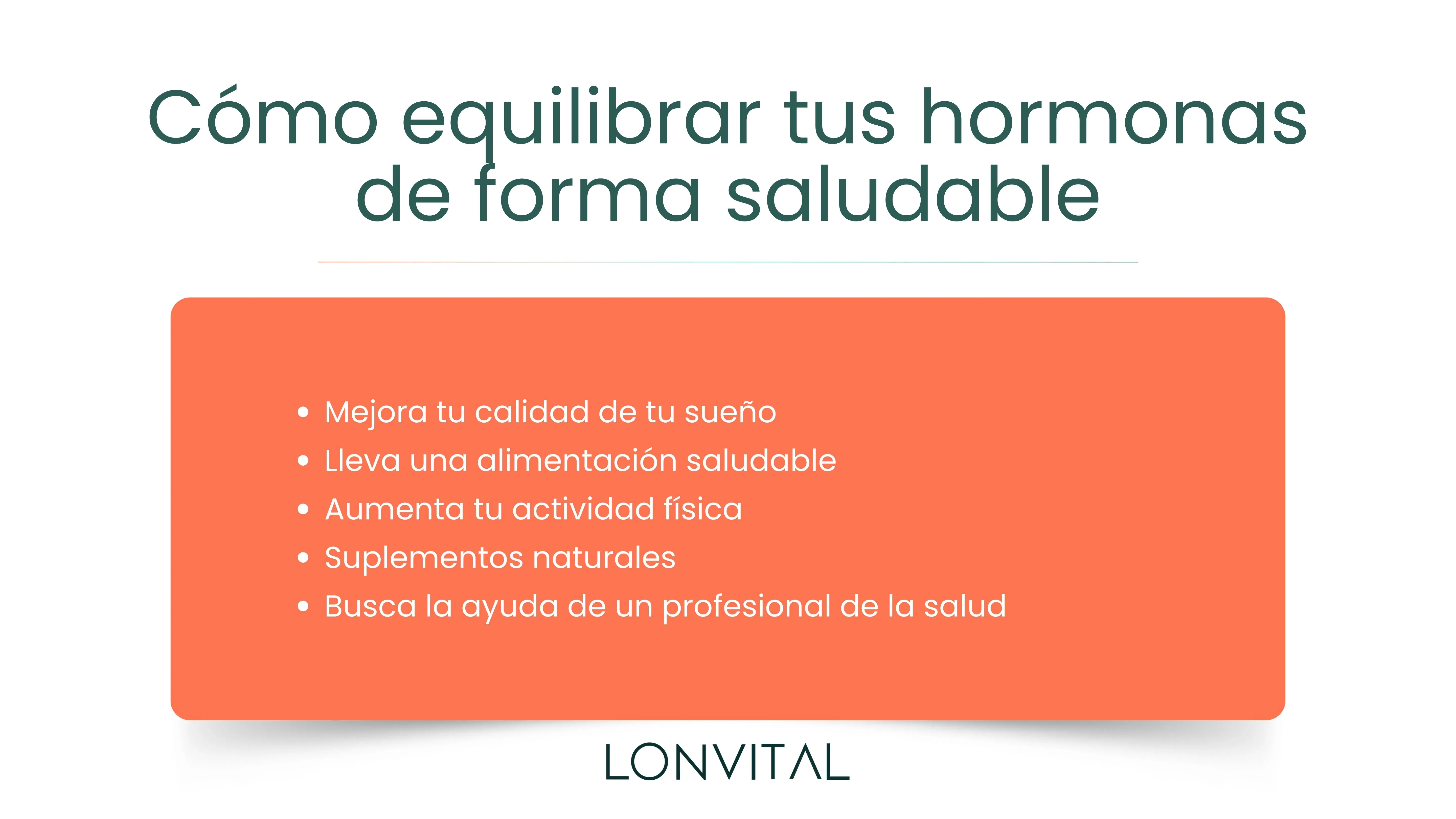 Cómo equilibrar tus hormonas de forma saludable