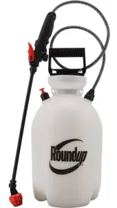handheld sprayer with a long nozzle, hose, and adjustable strap