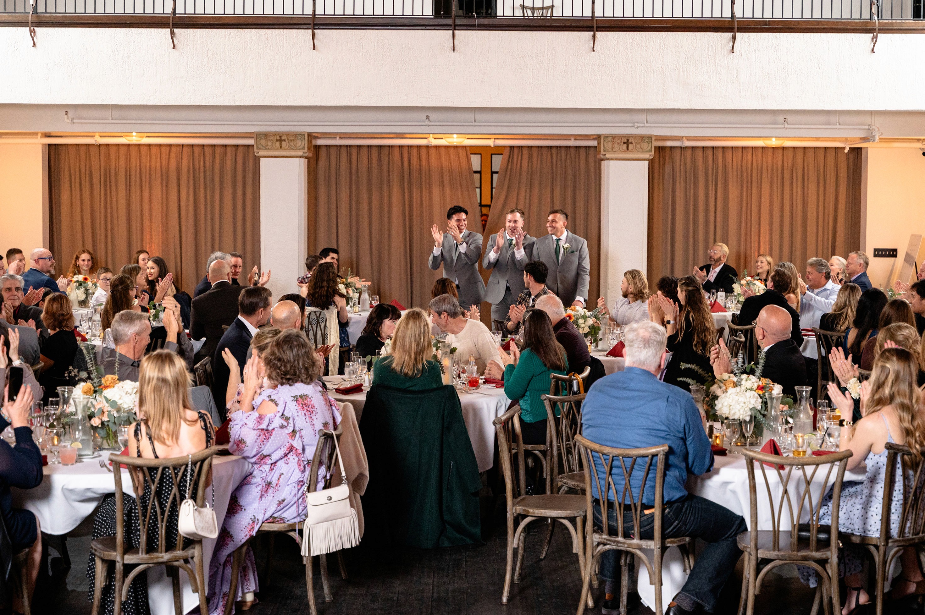 Flat lay wedding details with bouquet, rings, and sparkling bridal heels