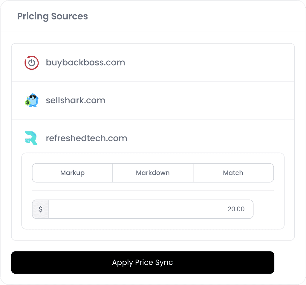 Three email addresses are displayed on a white background, with icons for each and a space for additional input.