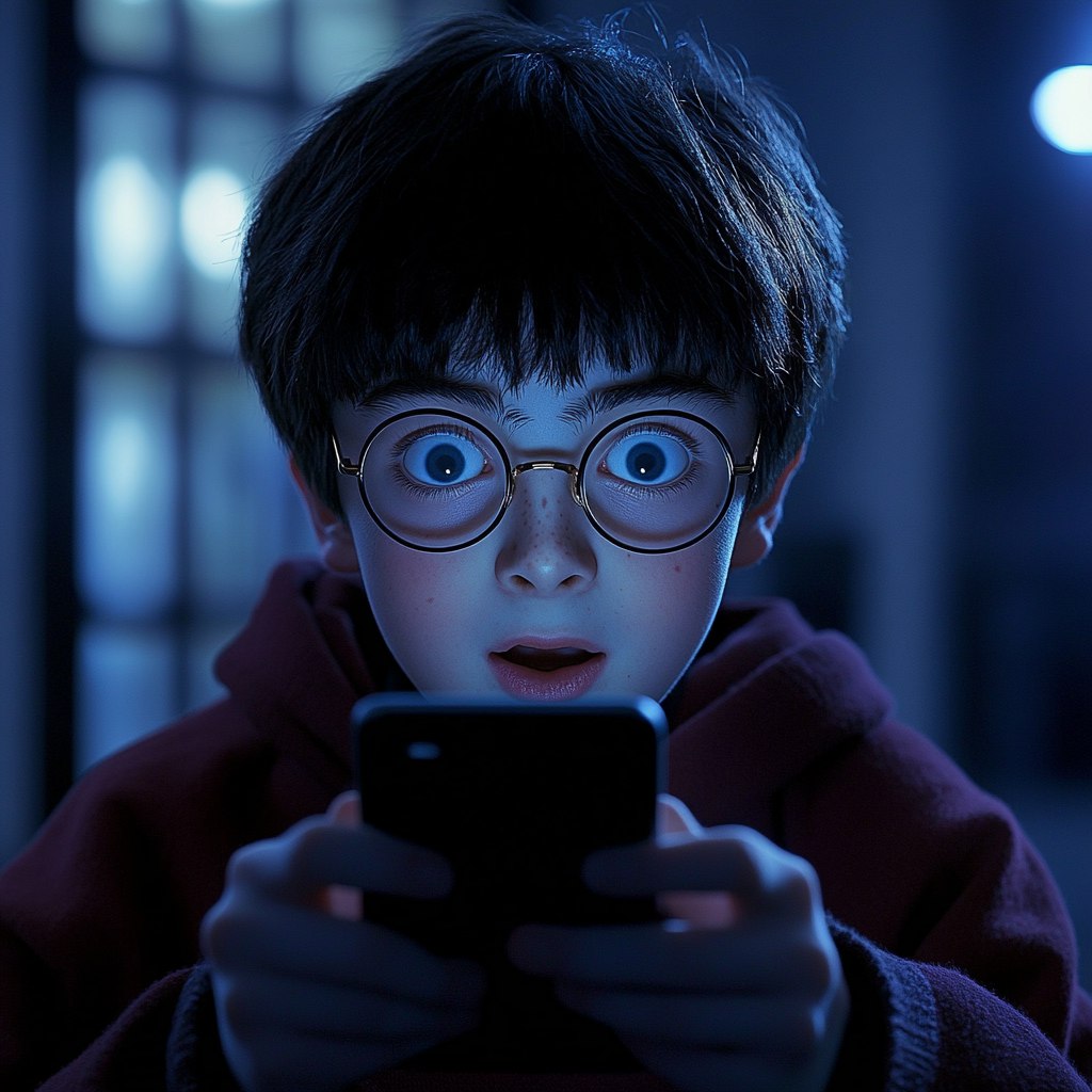 AI Harry Potter sending a Voice note