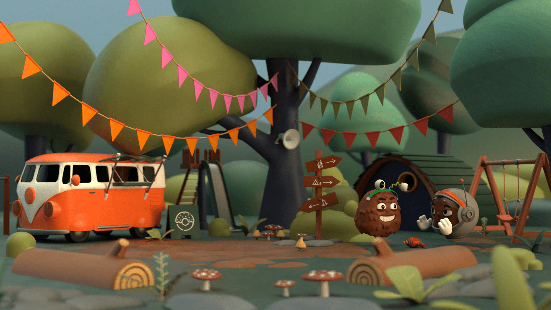 The top half of a screen of a mobile device