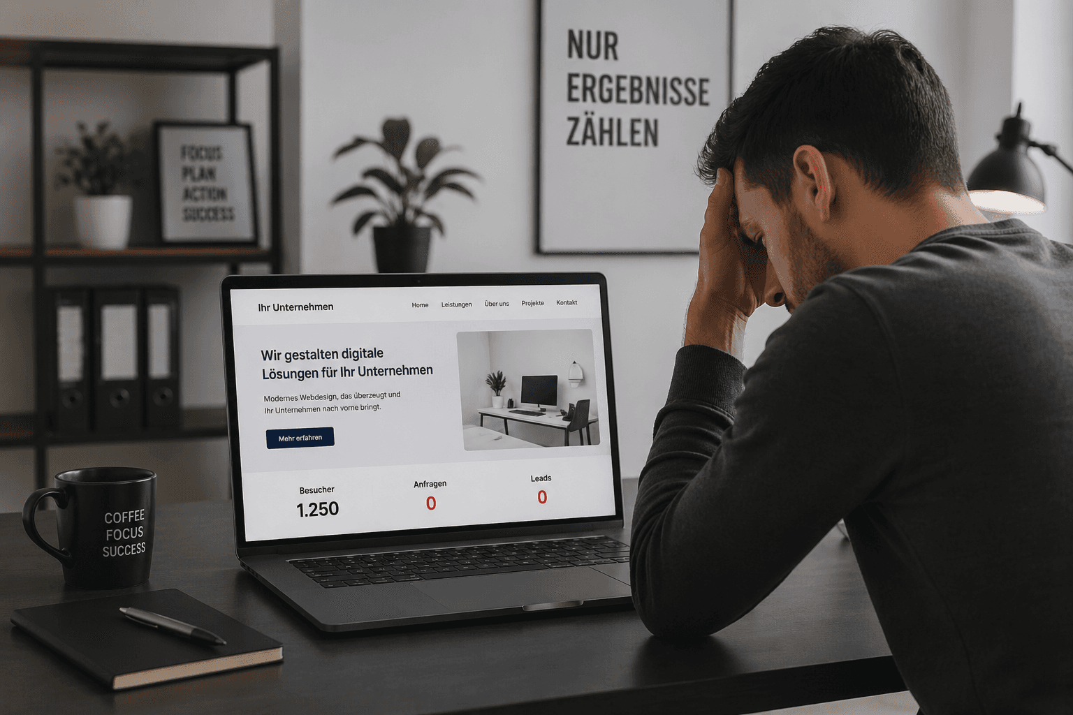 Wenig Anfragen auf Website