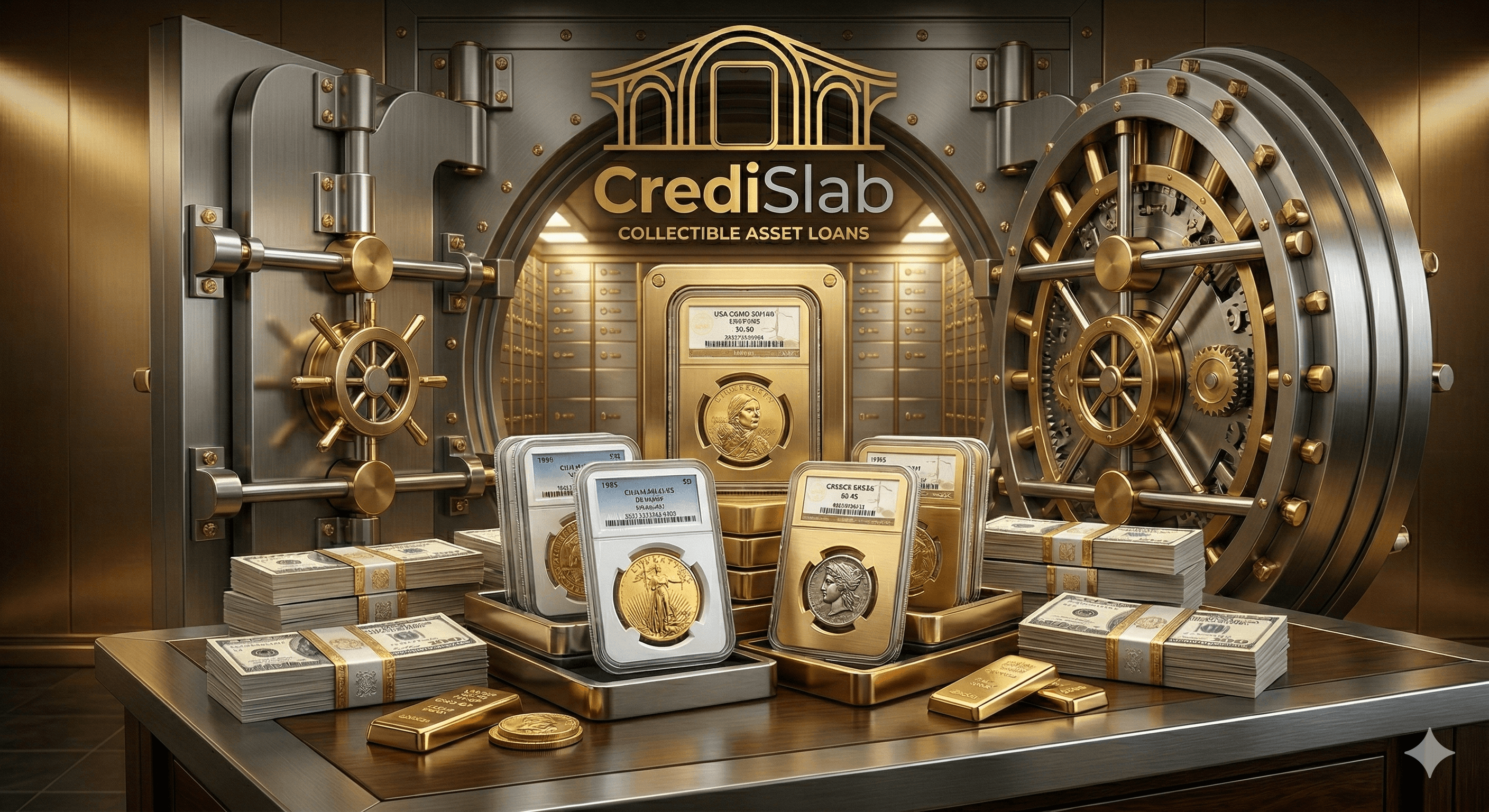CrediSlab vault and cash money
