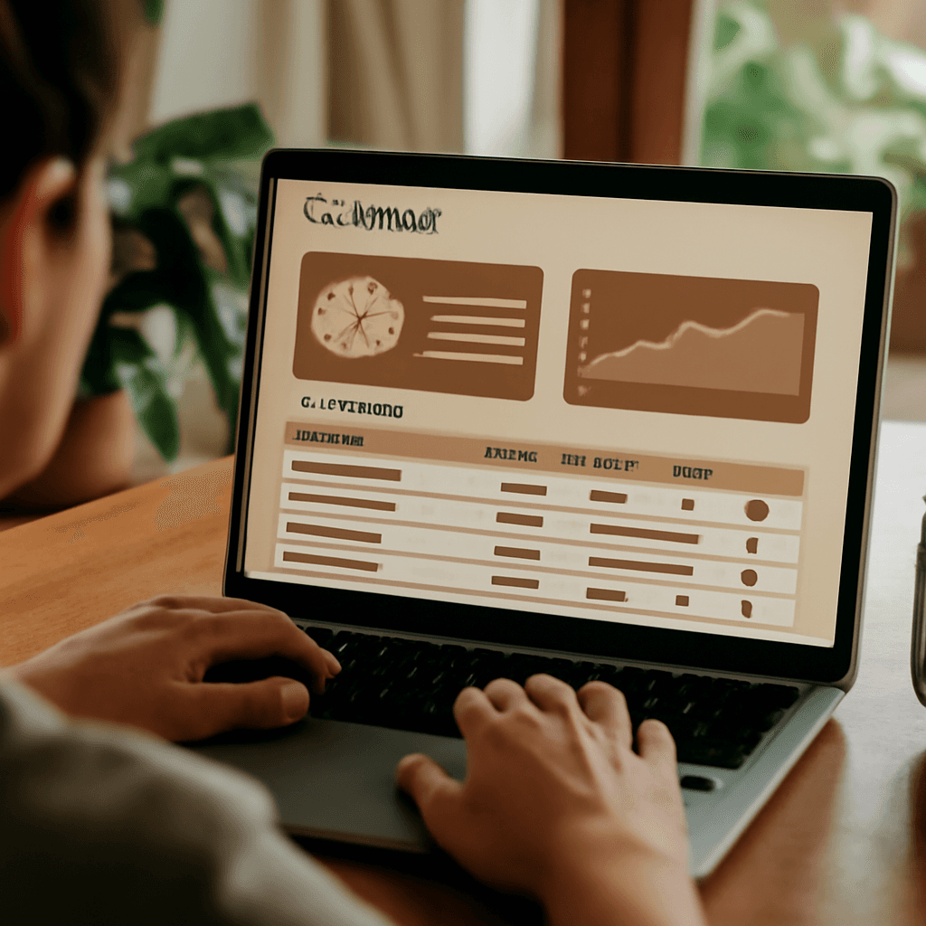 AI dashboard showcasing keyword data insights