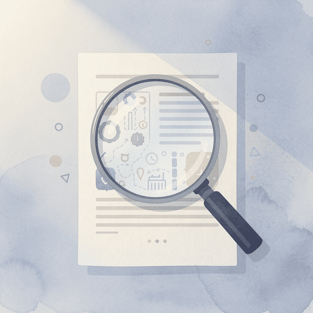  Magnifying glass examining trading rules and conditions