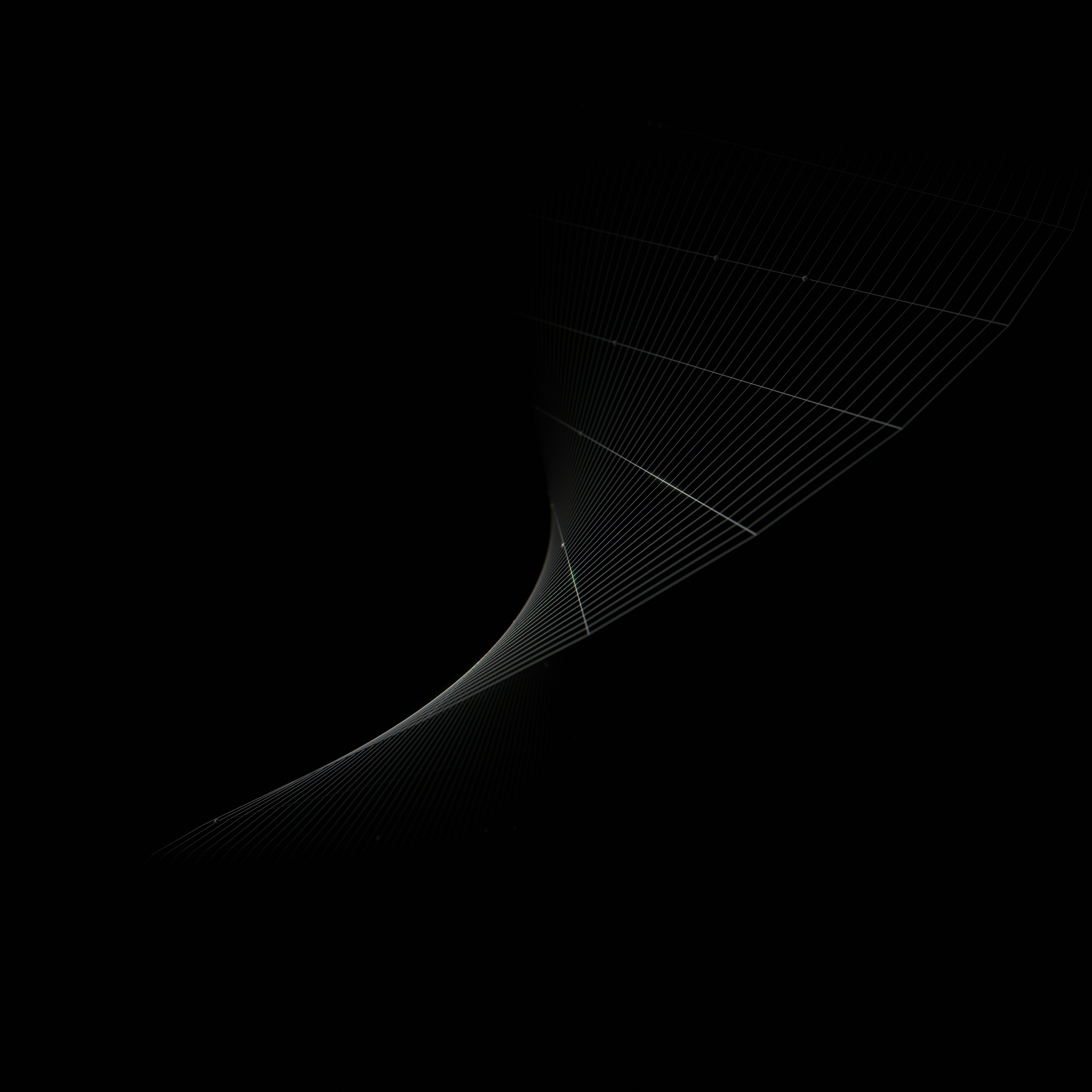 a black and white photo of a curved object