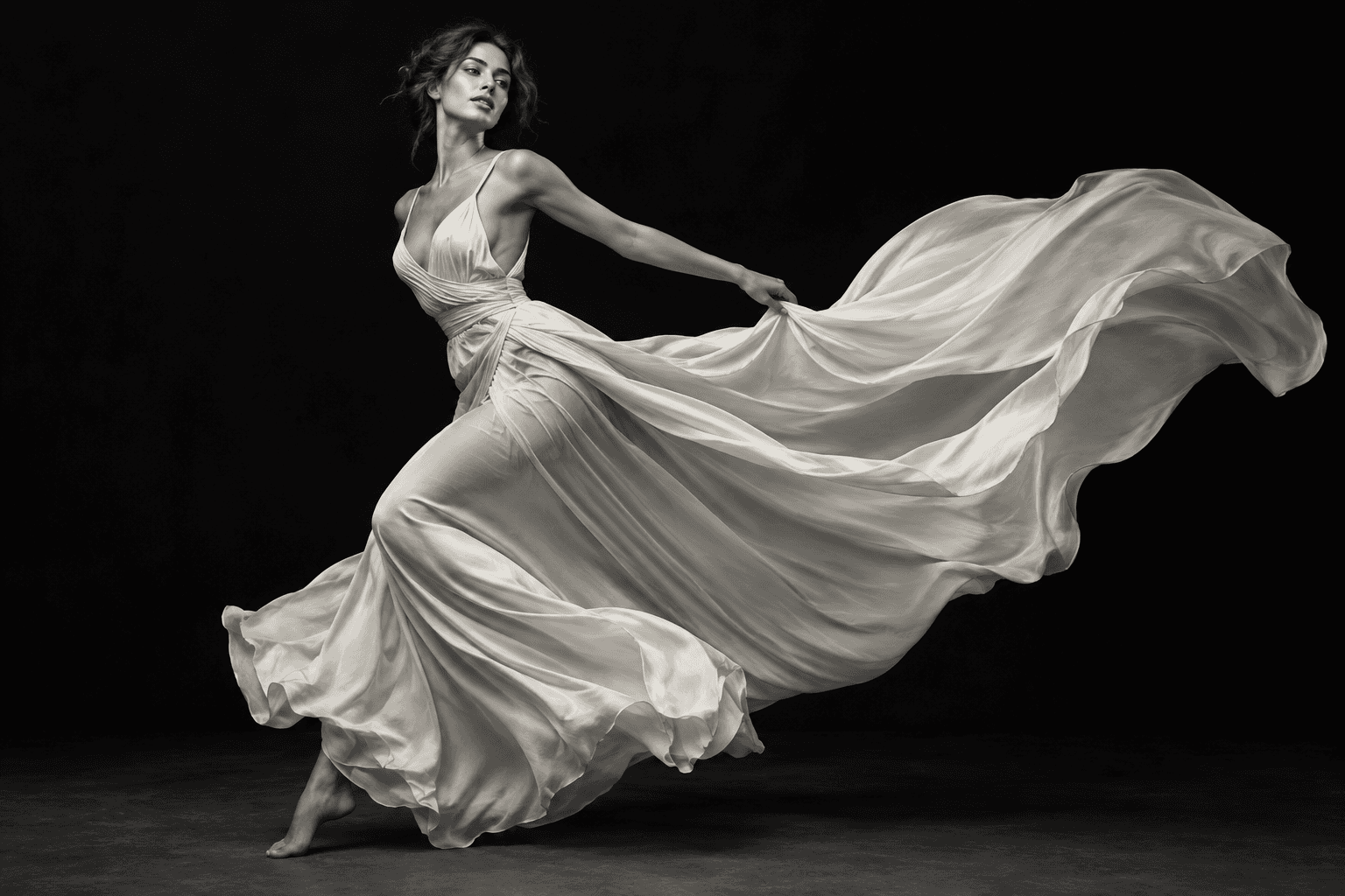 Still Motion — flowing silk editorial