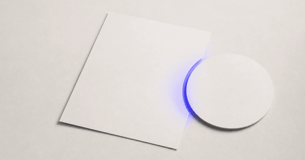 A circular paper disc leaves only a narrow timing gap over an invoice.