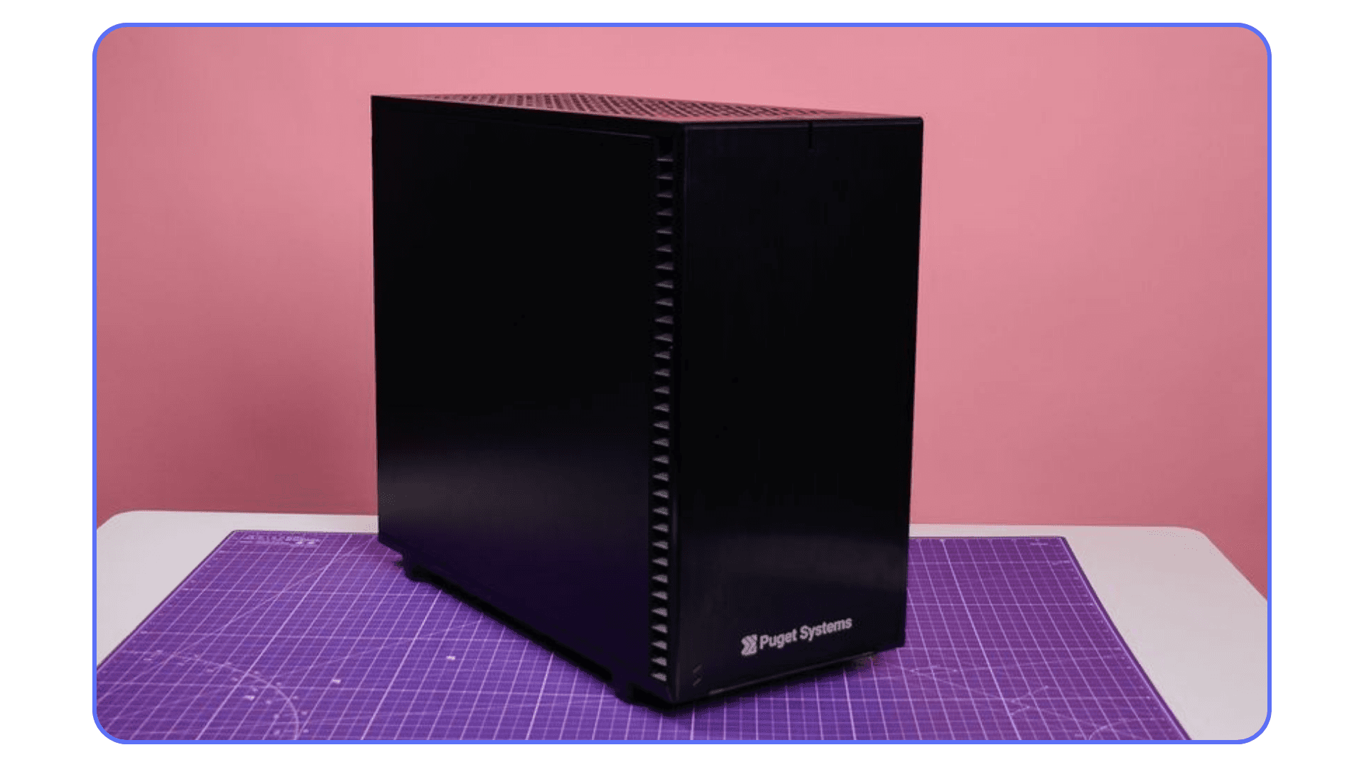Puget Systems professional workstation case designed for Blender rendering and simulations