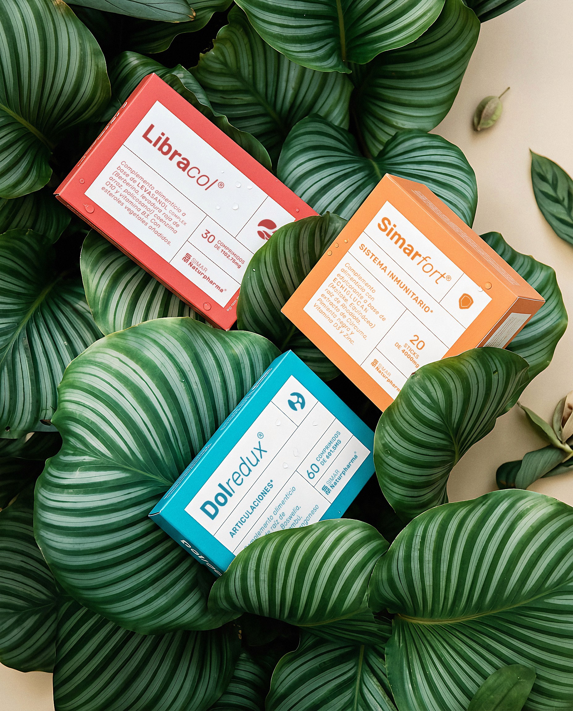 SIMAR Naturpharma branding and packaging design for pharmaceutical brand by AVAV Studio, Barcelona